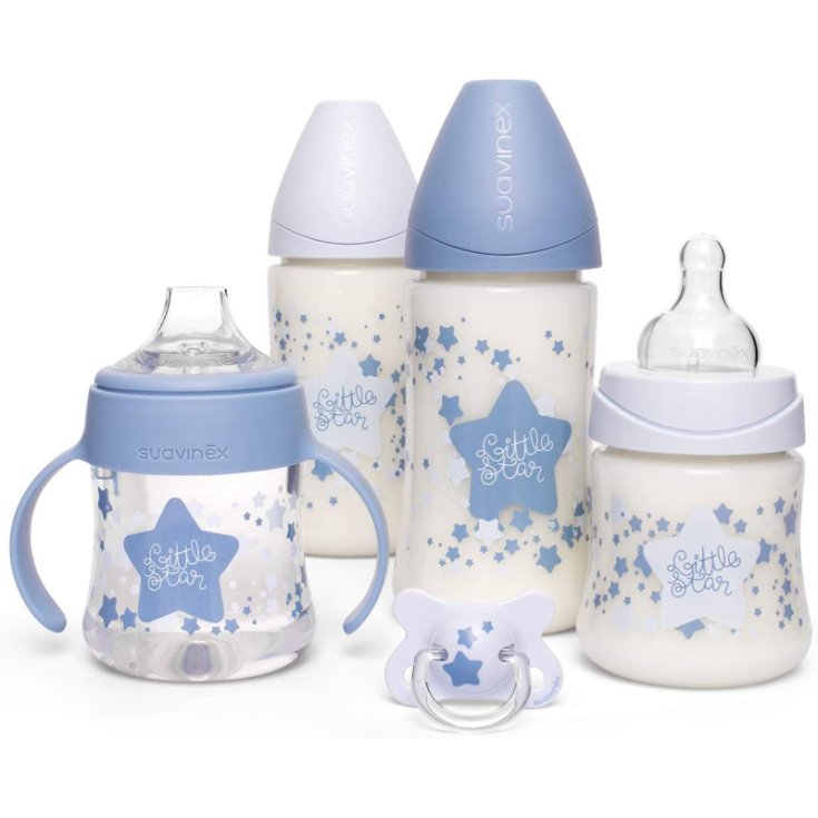 Set 4 Biberon + Ciucc Little Star Azz - Farmacia Loreto