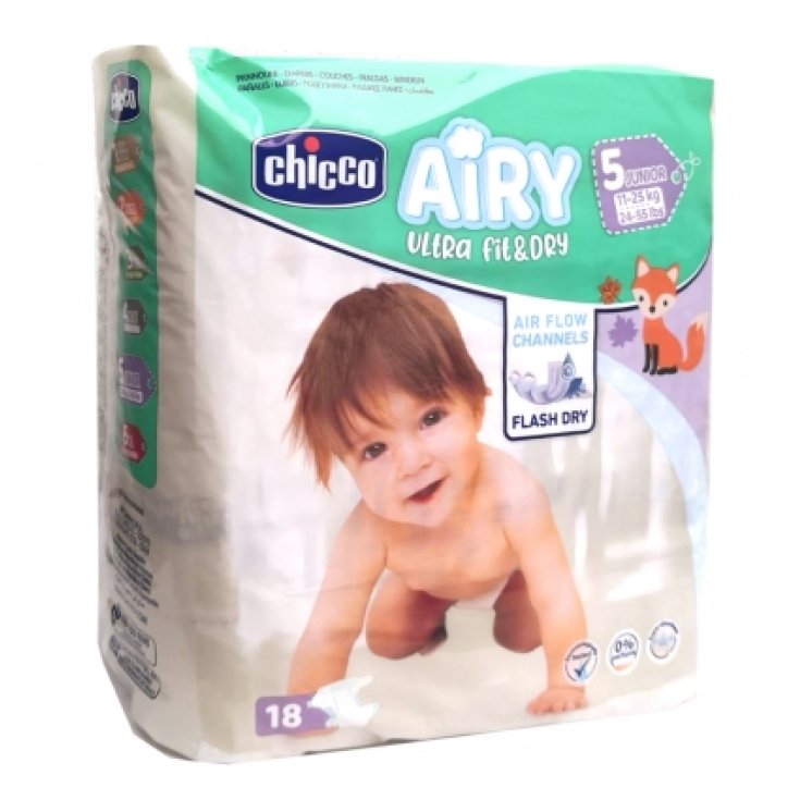 Airy Ultra Fit & Dry Junior 11-25Kg Chicco 18 Pannolini