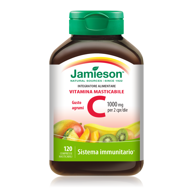 Vitamina C Masticabile Jamieson Gusto Agrumi 120 Compresse