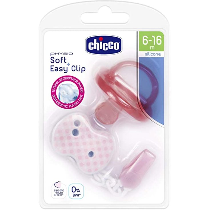 Physio Soft + Easy Clip Rosa CHICCO 6-16M