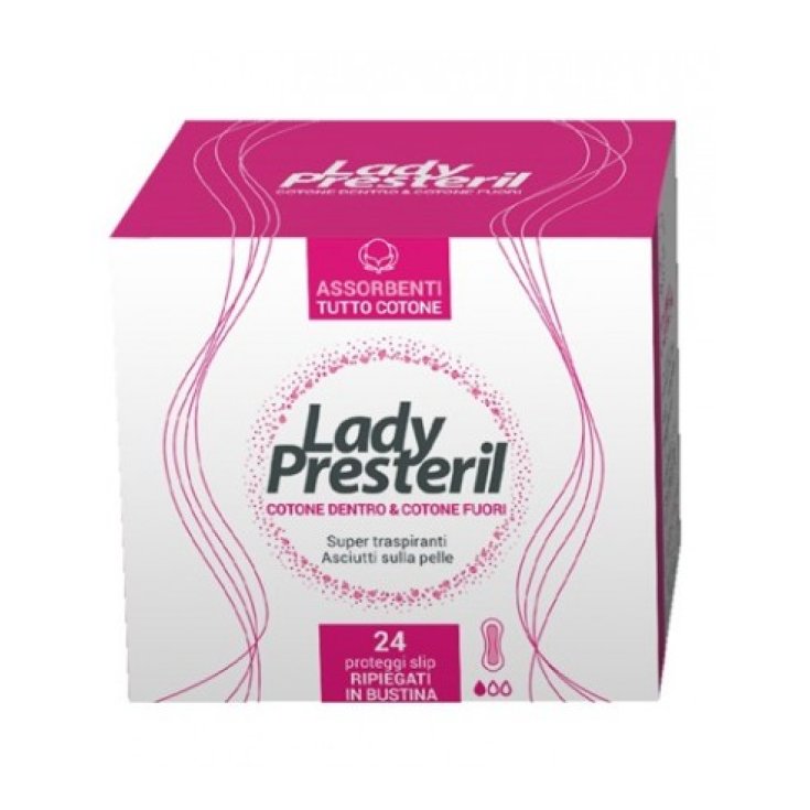 Lady Presteril Cotton Power Proteggi Slip Biodegradabili 24 pezzi