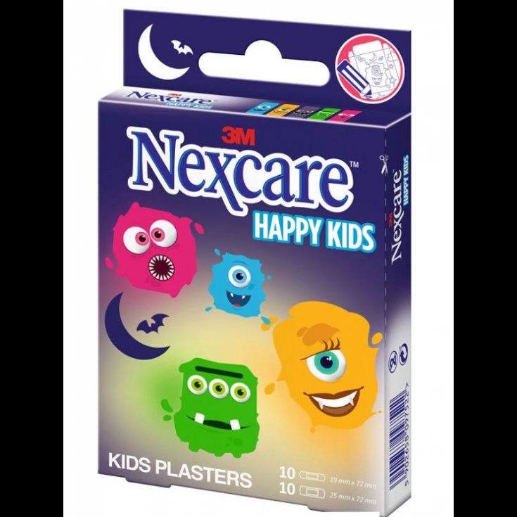 Nexcare® Kids Plasters Monsters 3M 20 Cerotti Assortiti