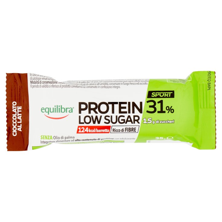 Protein 31% Low Sugar Cioccolato al Latte Equilibra® 40g