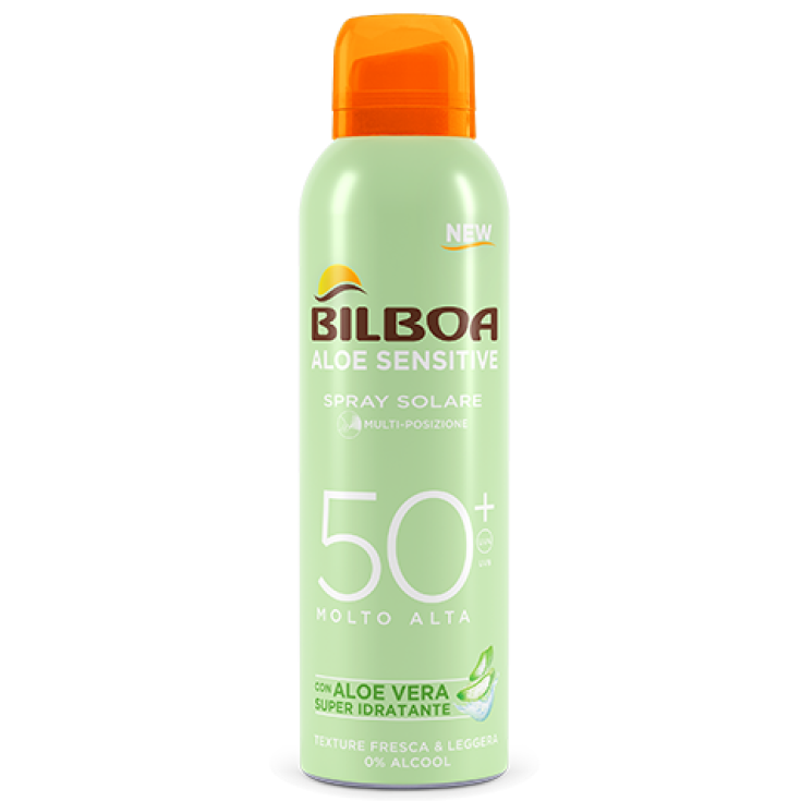 Aloe Sensitive Spray Solare Multiposizione Spf50+ Bilboa 150ml