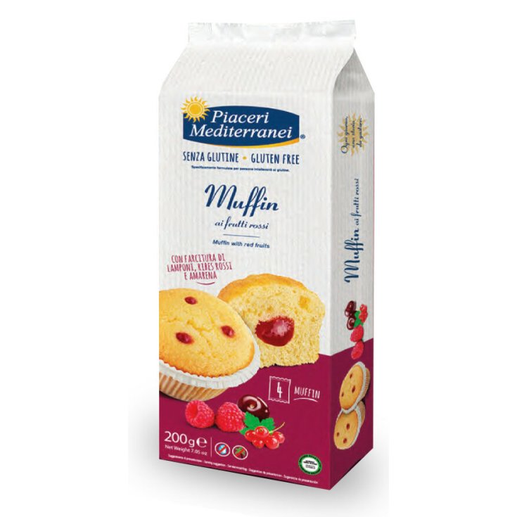  Muffin ai Frutti Rossi Senza Glutine Piaceri Mediterranei® 200g
