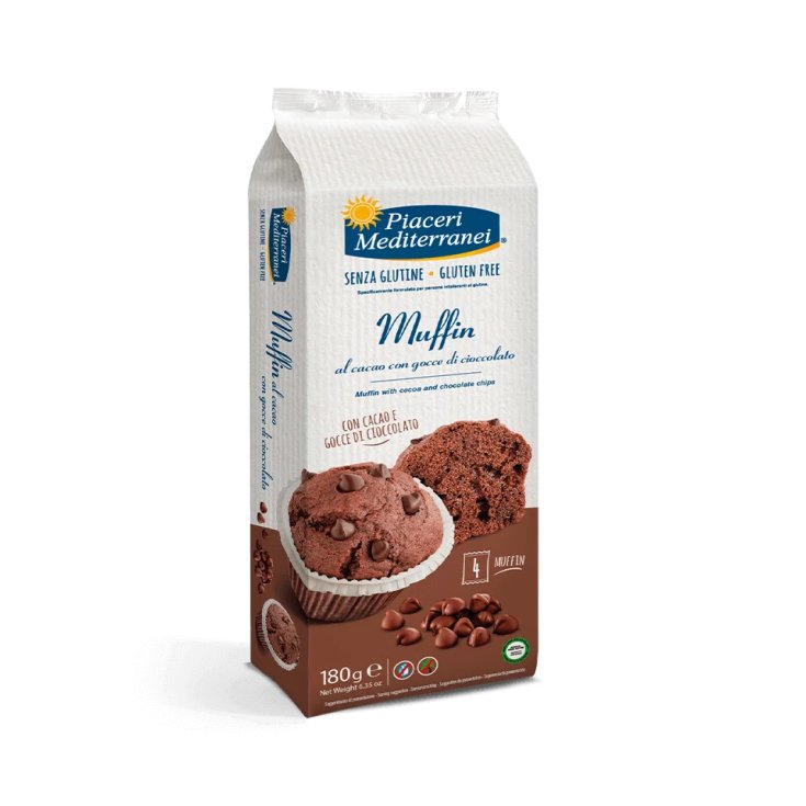 Muffin Al Cacao E Gocce Di Cioccolato Piaceri Mediterranei® 180g