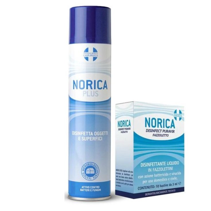 Norica Protezione Completa, Spray Disinfettante per oggetti e superfici,  Essenza Tè Bianco - 300 ml