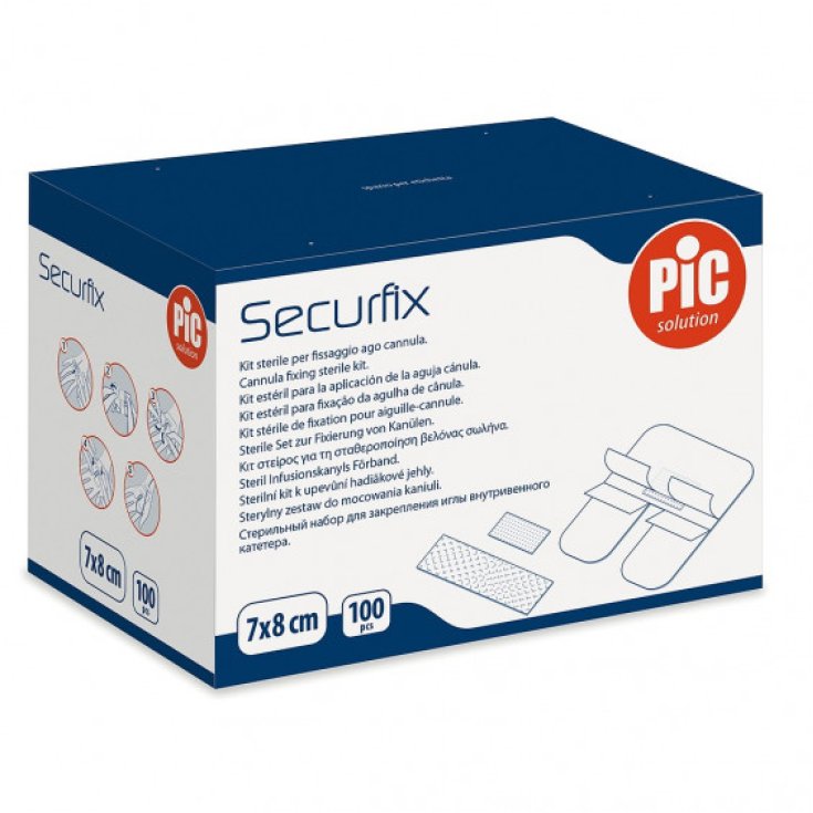 Securfix 7x8cm Kit Sterile Fiassaggio Ago Cannula PIC 100 Kit