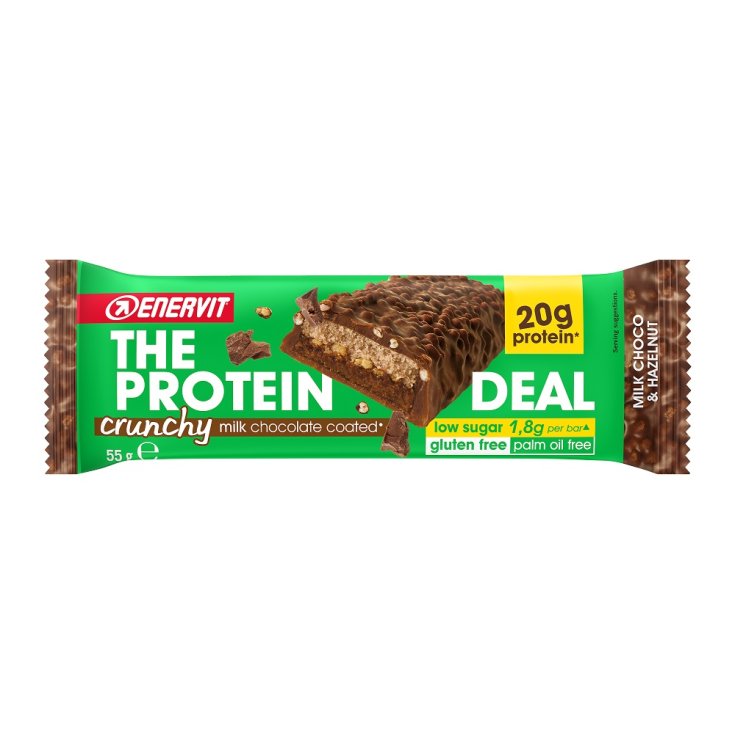 The Protein Deal 20 Crunchy Milk Choco & Hazelnut Enervit 55g