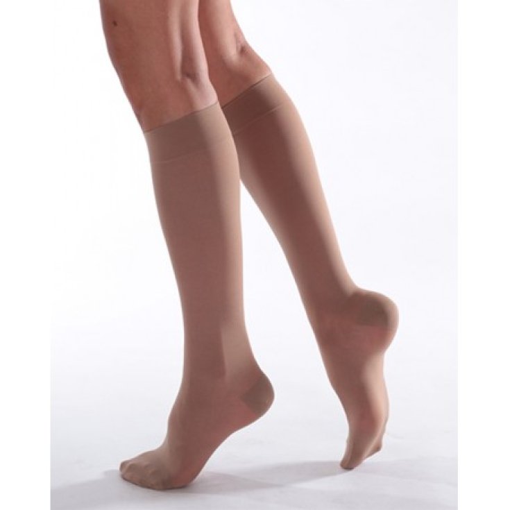 VARISAN&reg; SOFT GAMBALETTO 15-20MMHG PUNTA CHIUSA CORTO COLORE NERO TAGLIA 4 CIZETA