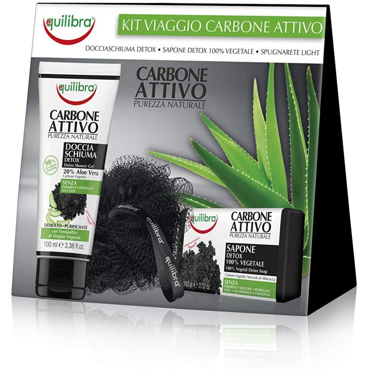 Kit Viaggio Carbone Attivo Equilibra® Cofanetto