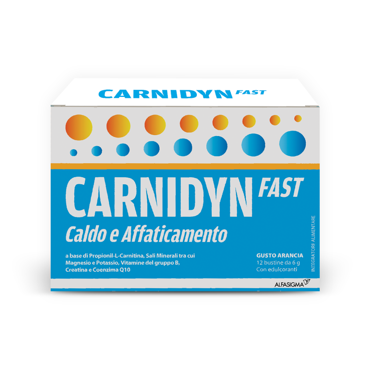 Carnidyn Fast Caldo e Affaticamento ALFASIGMA 12 Bustine