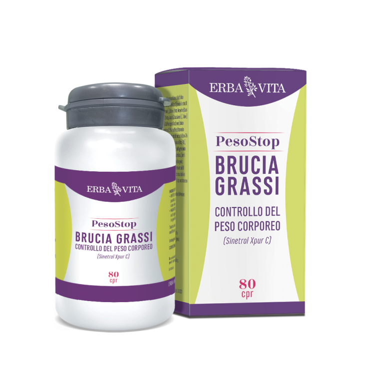 PesoStop Brucia Grassi Erba Vita 80 Compresse 