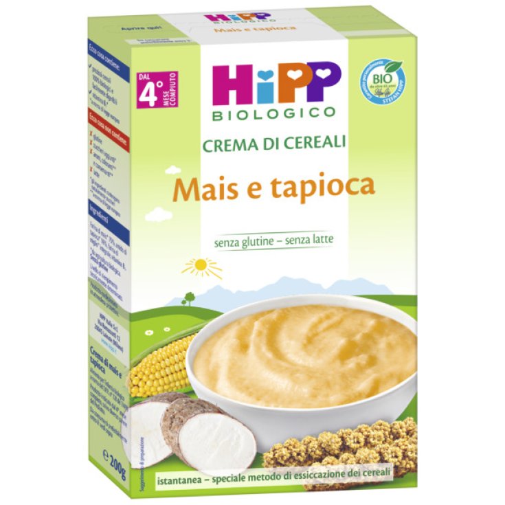 Crema Di Cereali Mais E Tapioca HiPP Biologico 200g