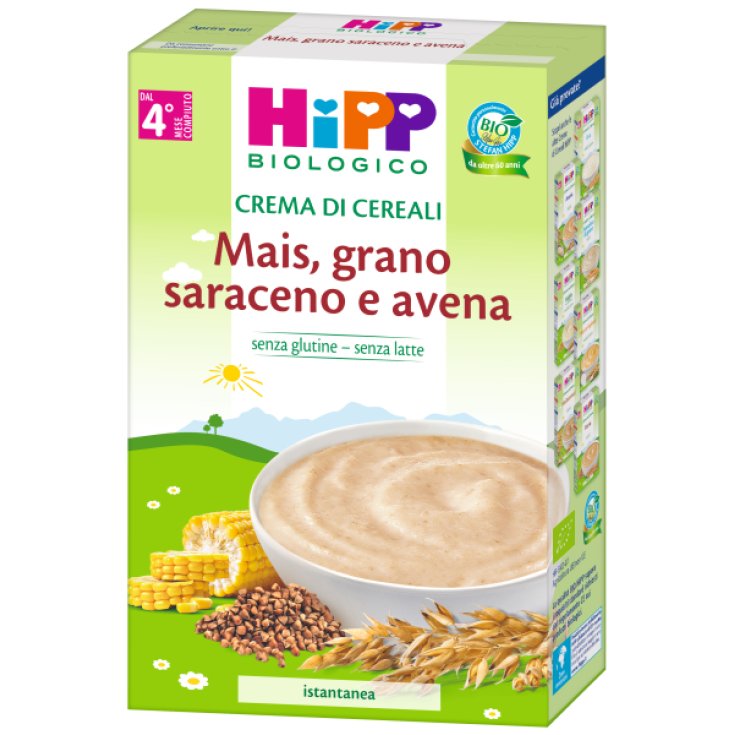 CREMA CEREALI Crema di mais e grano saraceno HIPP BIO 200g