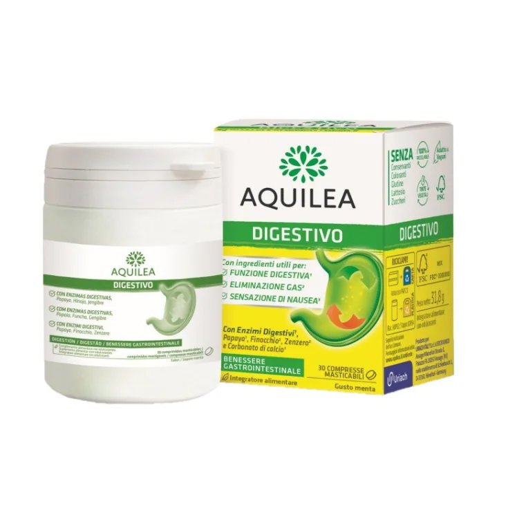 Aquilea Digestivo Uriach 30 Compresse Masticabili