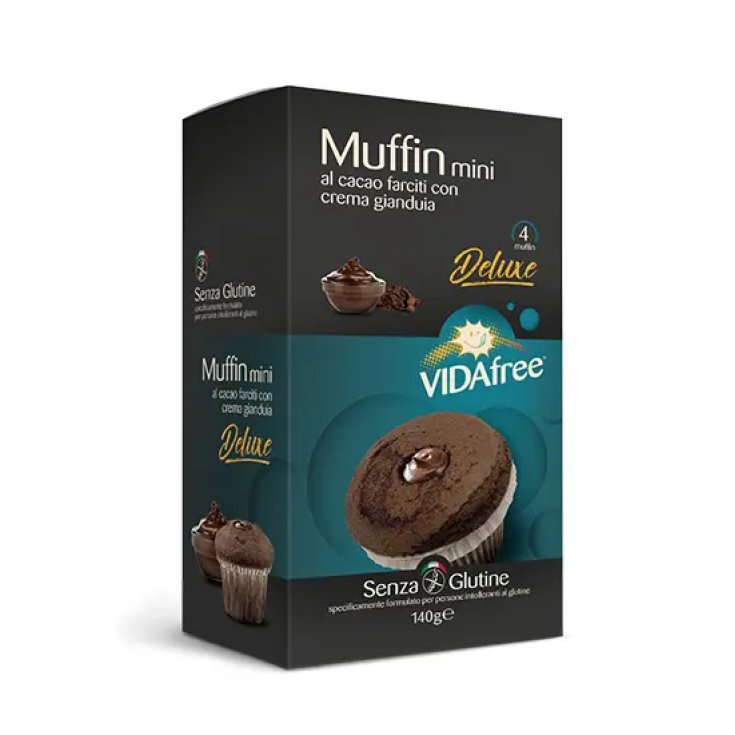 Muffin Mini al Cacao con Crema Gianduia VidaFree 140g