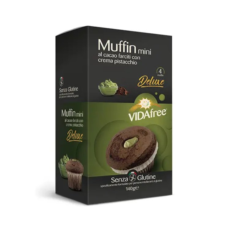 Muffin Mini al Cacao con Crema al Pistacchio VidaFree 140g