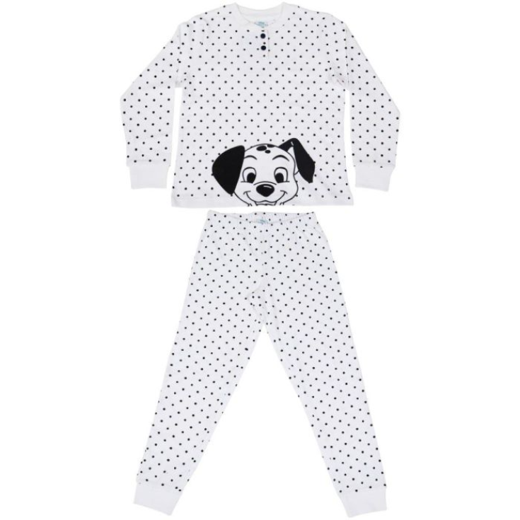 Pigiama Bianco con Maglietta e Pantalone in Cotone 1 Set