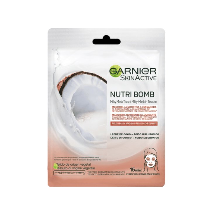 NUTRI BOMB Maschera Nutriente Illuminante Garnier 28g 1 Pezzo