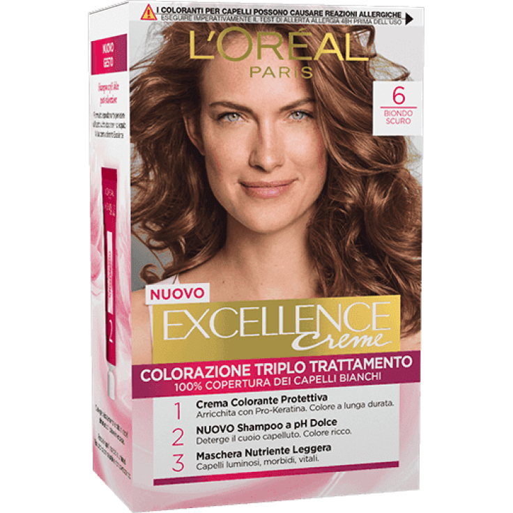 Excellence Crème Colorazione Permanente 6 Biondo Scuro L'OREAL 40ml