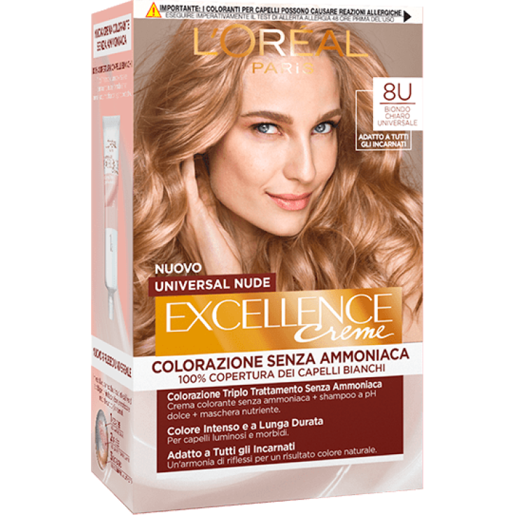 Excellence Universal Nude Colorazione Permanente 8U Biondo Chiaro L'OREAL