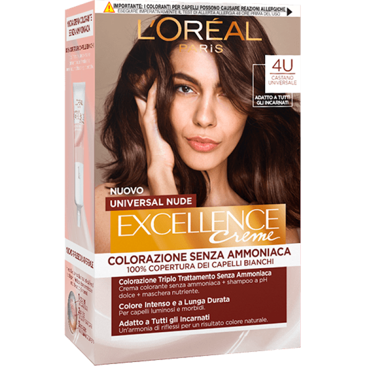 Excellence Universal Nude Colorazione Permanente 4U Castano L'OREAL