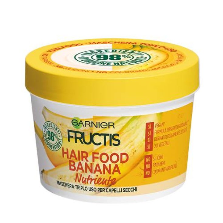 Fructis Hair Food Banana Maschera Capelli Nutriente Garnier 390ml