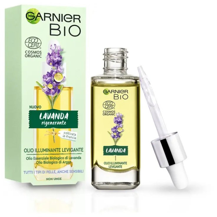 Olio Bio Viso Illuminante Levigante Lavanda Garnier 30ml