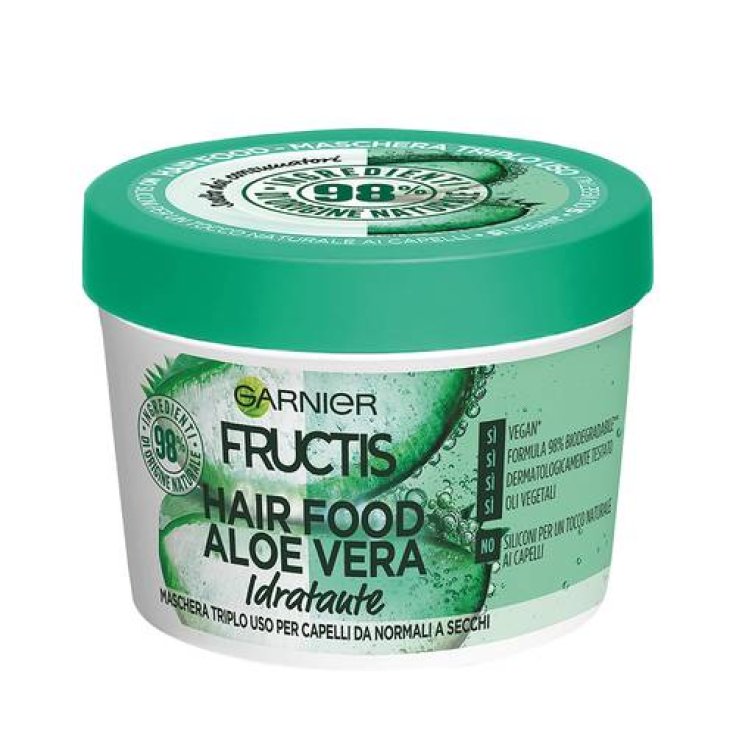 Fructis Hair Food Aloe Vera Maschera Capelli Idratante Garnier 390ml