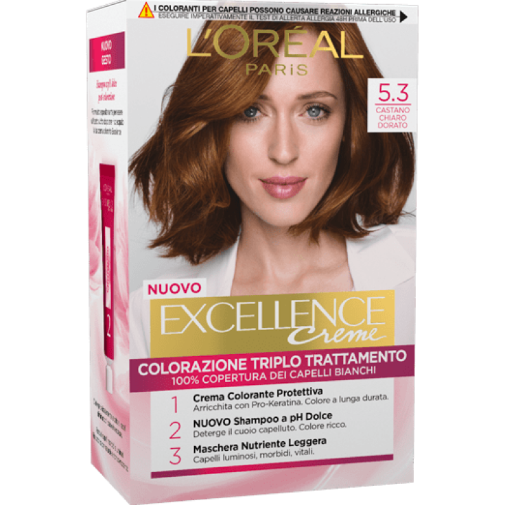 Excellence Crème Colorazione Permanente 5.3 Castano Chiaro Dorato L'OREAL 40ml