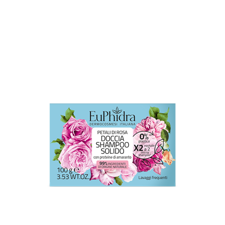 Doccia Shampoo Solido Petali di Rosa Euphidra 100g