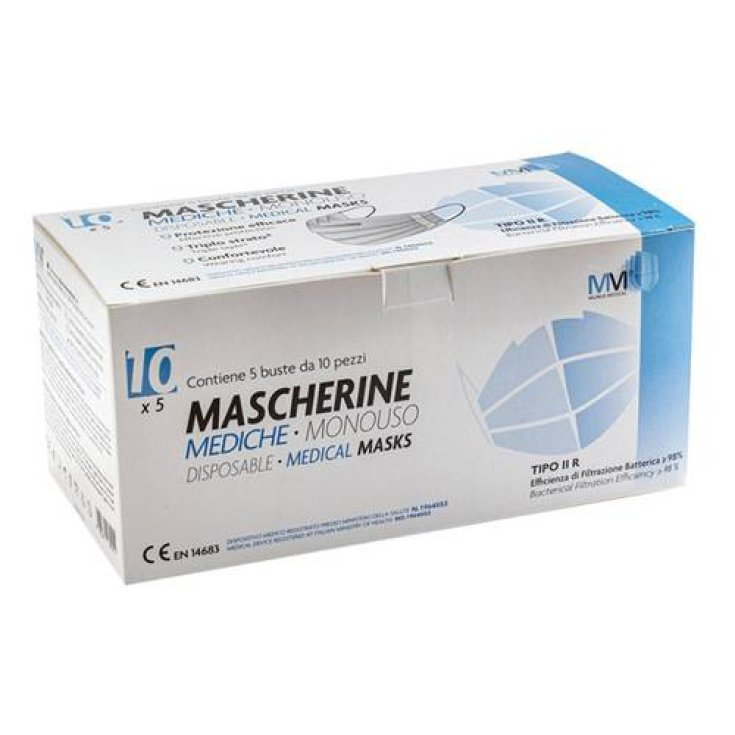 Mascherine Monouso Tipo II R Munus Medical 10 Pezzi