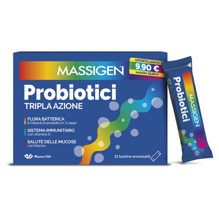 Probiotici Massigen 12 Bustine Orosolubili