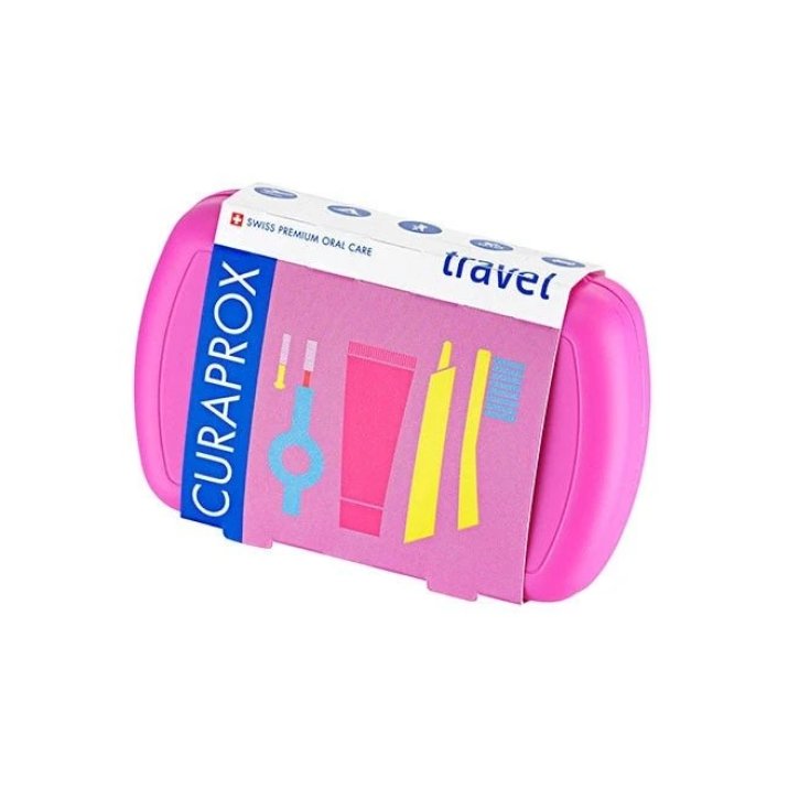 Set Da Viaggio Rosa Curaprox 4 Pezzi