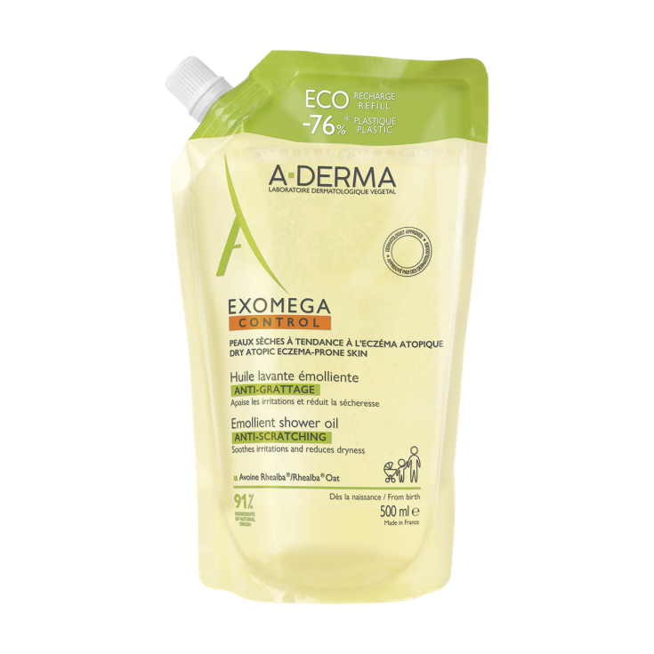 Exomega Control Olio Lavante Emolliente A-Derma Ecoricarica 500ml