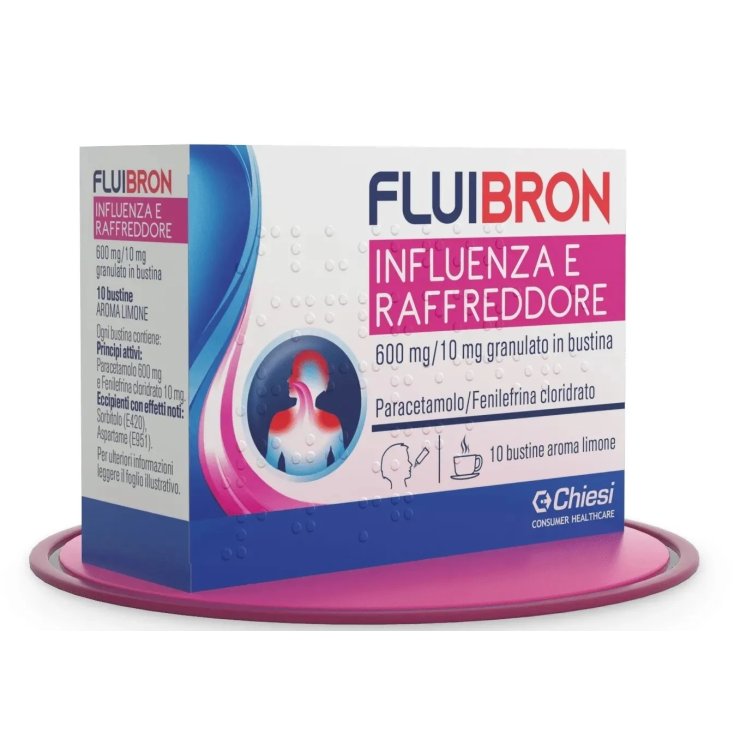 Fluibron Influenza e Raffreddore Chiesi 10 Bustine