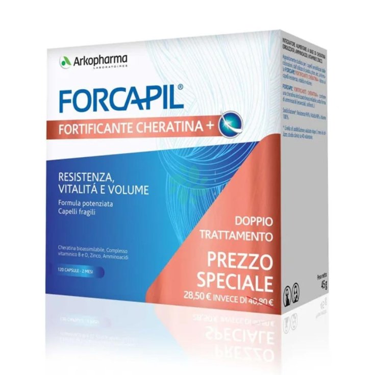 Forcapil Fortificante Cheratina+ Arcopharma 120 Capsule