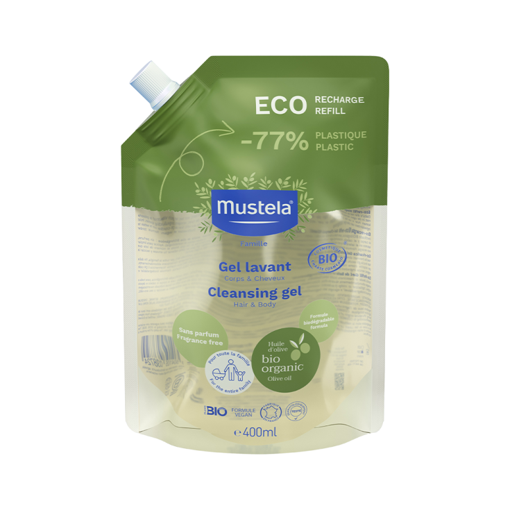 Eco-Refill Gel Detergente Certificato Bio Mustela 400ml
