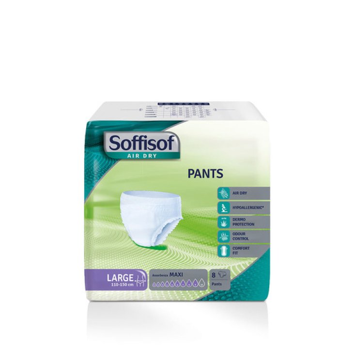 Pants Maxi Large Soffisof Air Dry 8 Pezzi