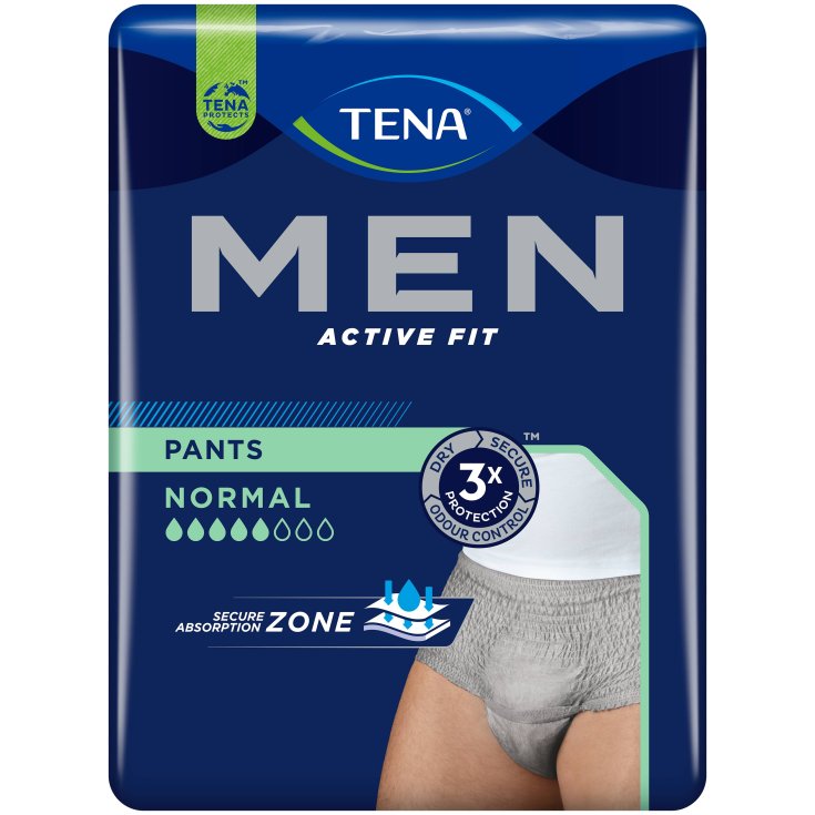Tena® Men Active Fit Pants Grigio L/XL 8 Pezzi