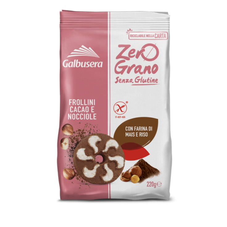 Zero Grano Frollini Cacao E Nocciole Galbusera 220g