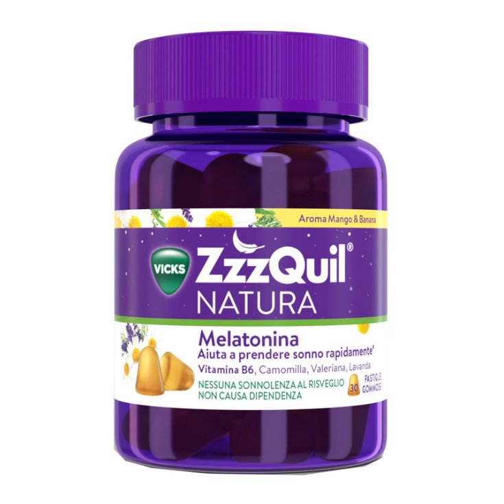 Vicks Melatonina ZZZQuil Natura 30 Pastiglie Gommose