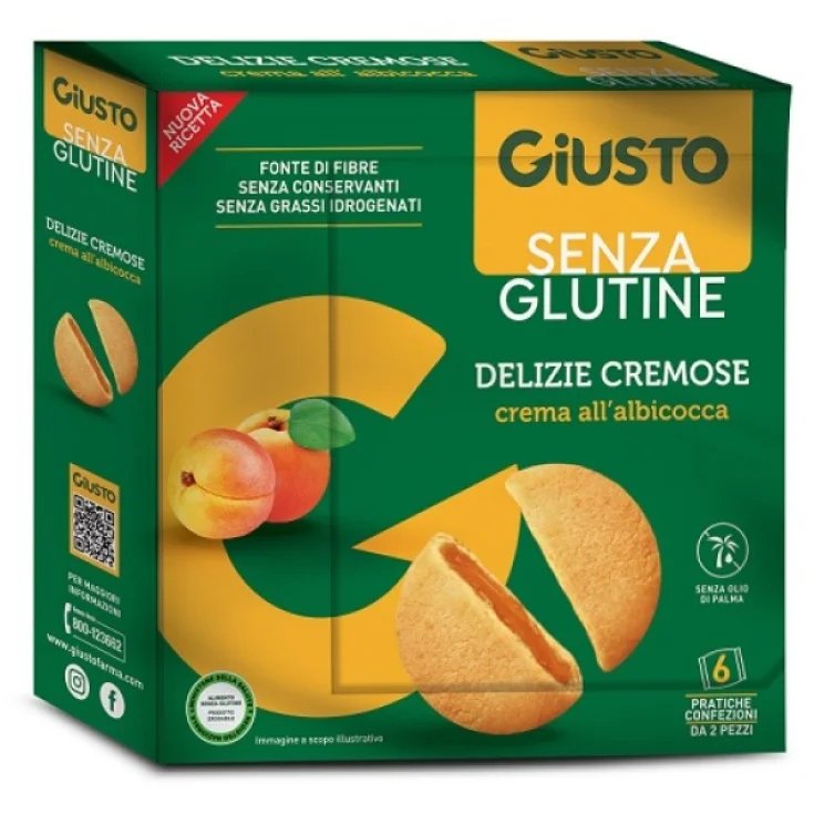 Delizie Cremose Crema Albicocca Senza Glutine Giusto 180g