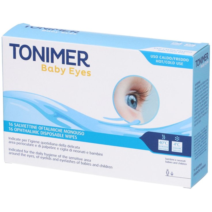 Sakviettine Oftalmiche Tonimer Baby Eyes 16 Pezzi