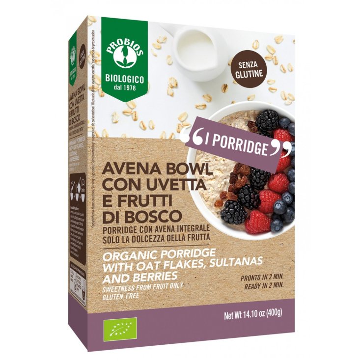 I Porridge Avena Bowl Uvetta E Frutti Di Bosco ProBios 400g