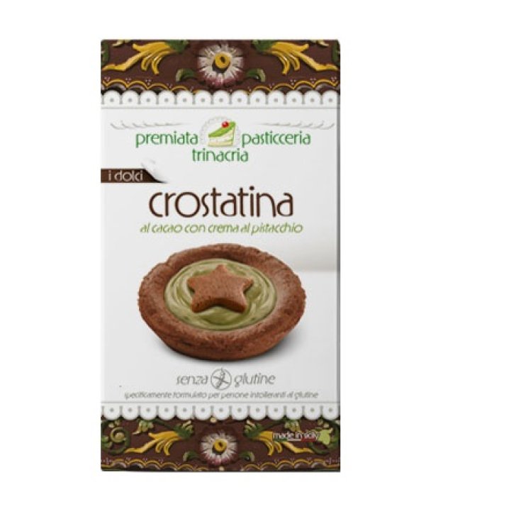 Crostatina Cacao con Crema Al Pistacchio Premiata Pasticceria Trinacria 150g