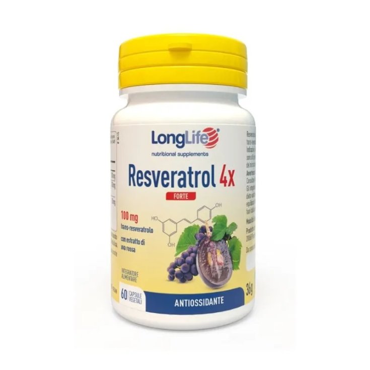 Resveratrol 4x Forte Longlife 60 Capsule Vegetali