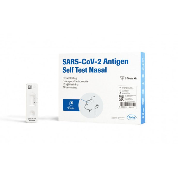 Sars-Cov-2- Antigen Sel Test Nasal Roche 5 Tests