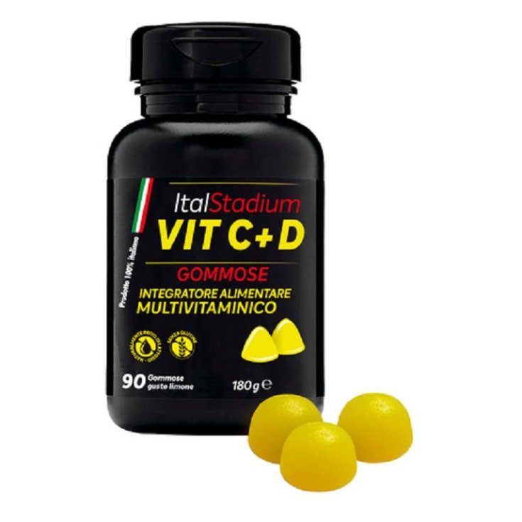 Vit C + D ItalStadium 90 Gommose Limone